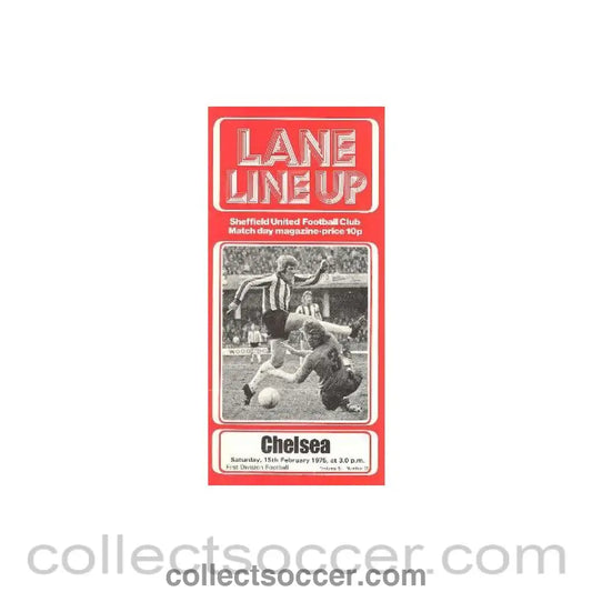 1975 - Sheffield United vChelsea official programme 15/02/1975