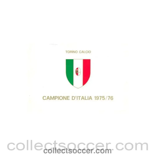 1975 - Torino - Champions of Italy brochure with a team photograph and facsimile signatures of the whole team and