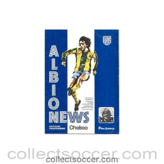1975 - West Bromwich Albion vChelsea official rogramme 20/08/1975