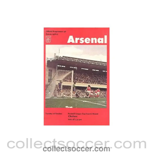 1976 - Arsenal v Chelsea official programme 26/10/1976 Football League reduced price