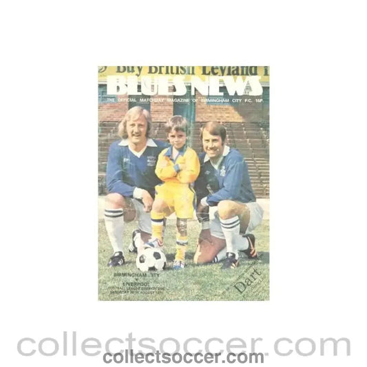 1976 - Birmingham City v Liverpool official programme 28/08/1976 - Collect Soccer