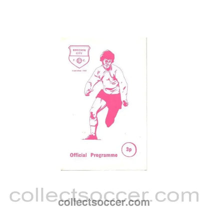 1976 - Brechin City v Airdrie official programme 03/04/1976 Scotish Spring Cup - Collect Soccer