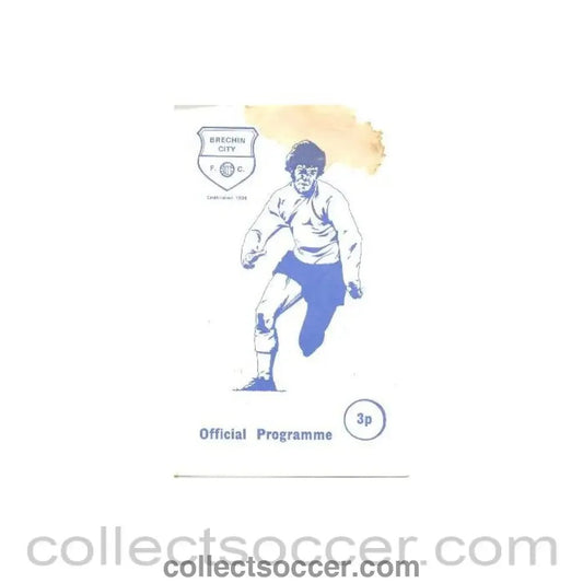 1976 - Brechin City v East Fife official programme 10/04/1976 Scotish Spring Cup, reduced price - Collect Soccer