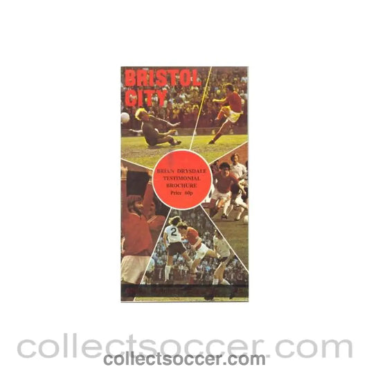 1976 - Bristol City v Hereford official programme 27/04/1976 Friendly Brian Drysdale Testimonial
