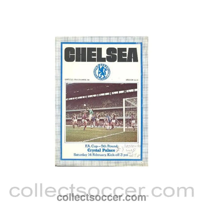 1976 - Chelsea v Crystal Palace official programme 14/02/1976