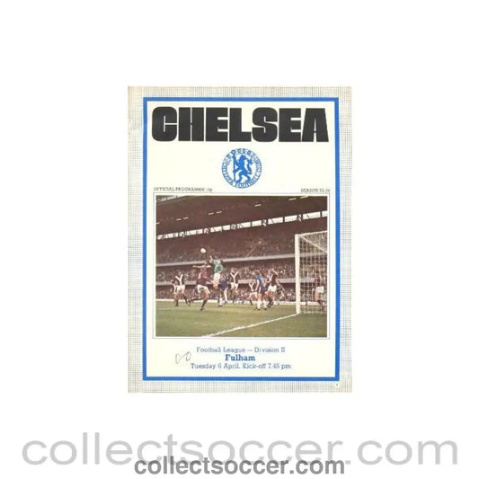 1976 - Chelsea v Fulham official programme 06/04/1976