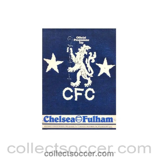1976 - Chelsea v Fulham official programme 27/12/1976