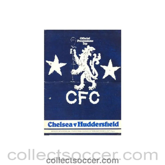 1976 - Chelsea v Huddersfield official programme 20/09/1976