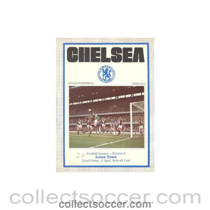 1976 - Chelsea v Luton Town official programme 16/04/1976 - Collect Soccer