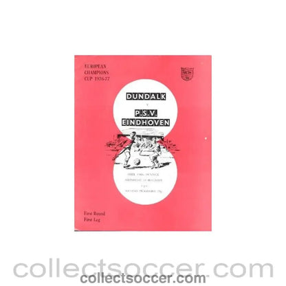 1976 - Dundalk v Eindhoven official programme 15/09/1976 - Collect Soccer