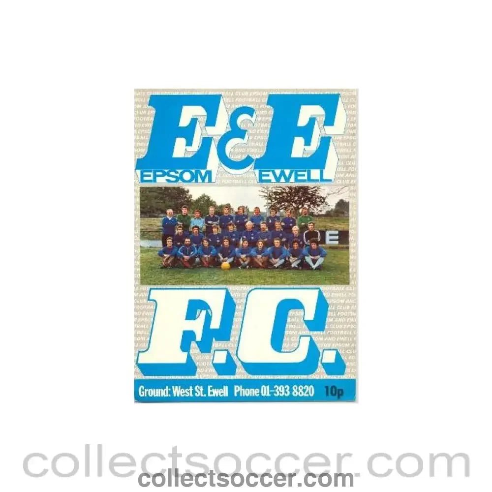 1976 - Epsom & Ewell v Addlestone official programme 24/08/1976 - Collect Soccer