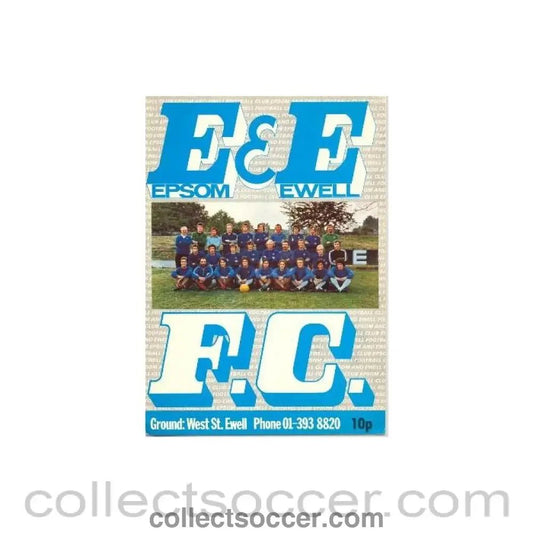 1976 - Epsom & Ewell v Addlestone official programme 24/08/1976 - Collect Soccer