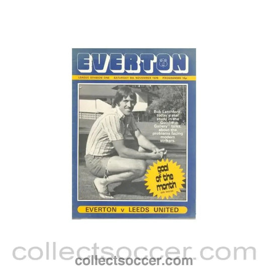 1976 - Everton v Leeds United official programme 06/11/1976 Football League - Collect Soccer