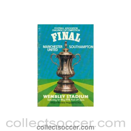 1976 FA Cup Final Programme Manchester United v Southampton