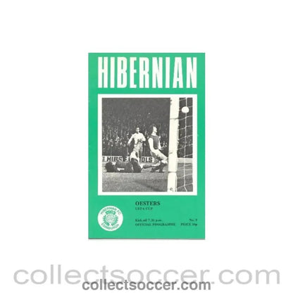 1976 - Hibernian v Oesters official programme 20/10/1976 UEFA Cup - Collect Soccer