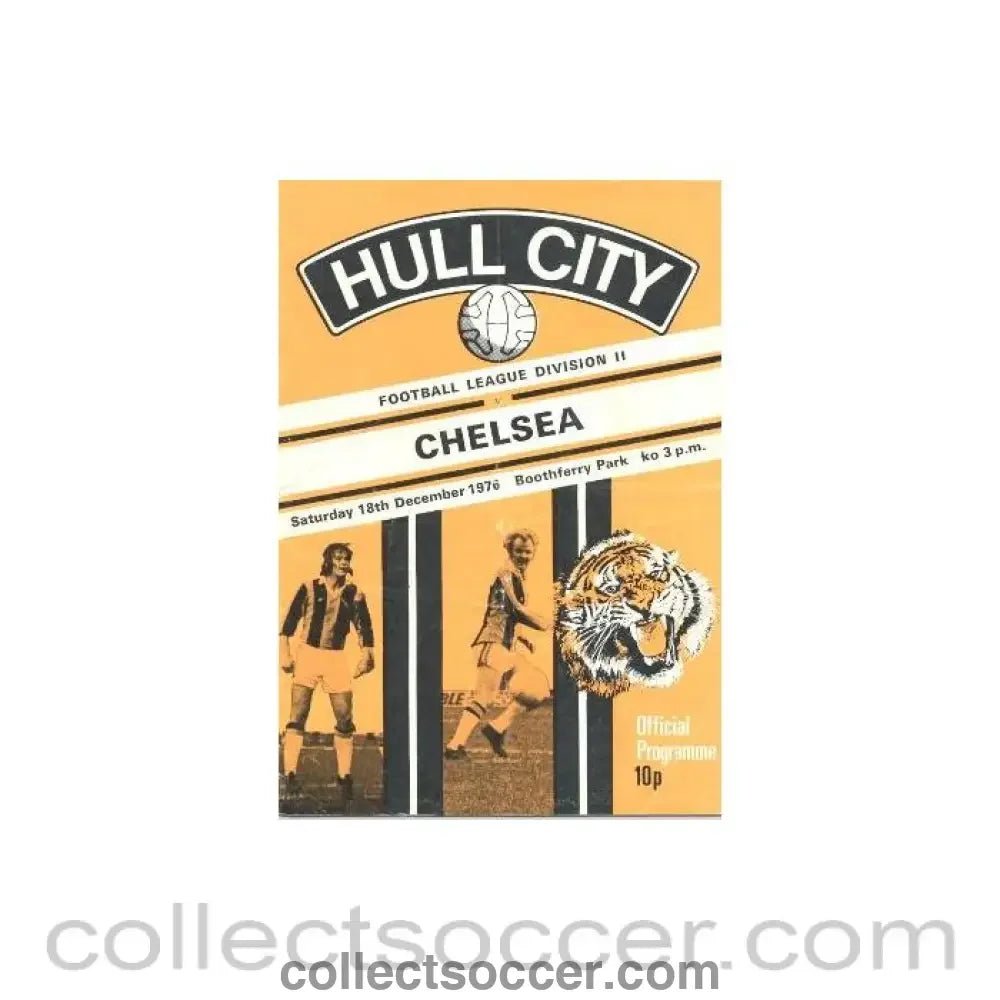 1976 - Hull City v Chelsea official programme 18/12/1976 - Collect Soccer