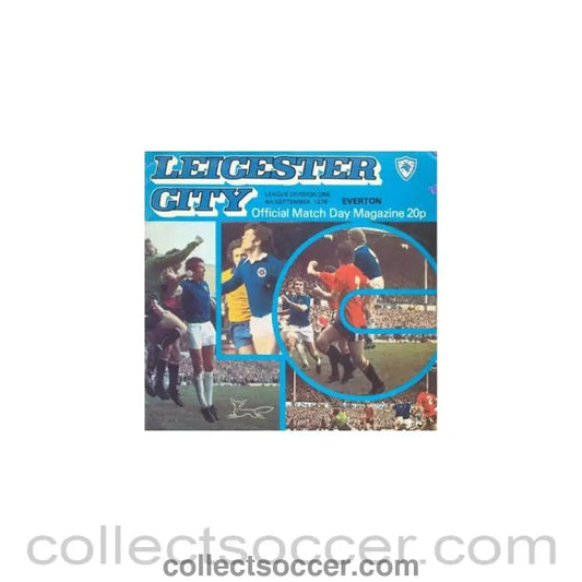 1976 - Leicester City v Everton official programme 04/09/1976 Football League - Collect Soccer