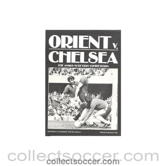 1976 - Leyton Orient v Chelsea official programme 14/08/1976 - Collect Soccer