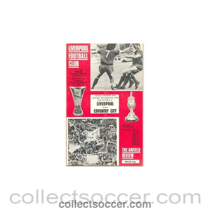 1976 - Liverpool v Coventry City official programme 04/09/1976 - Collect Soccer