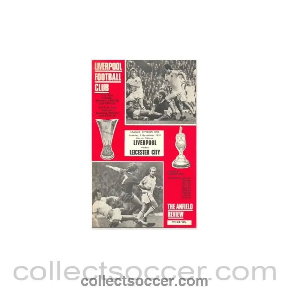 1976 - Liverpool v Leicester City official programme 09/11/1976 - Collect Soccer