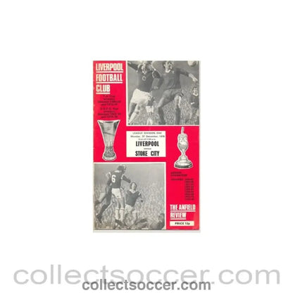 1976 - Liverpool v Stoke City official programme 27/12/1976 - Collect Soccer