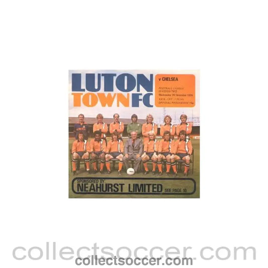 1976 - Luton Town v Chelsea official programme 29/12/1976