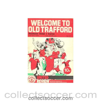 1976 - Manchester United v Everton official programme 17/04/1976 - Collect Soccer