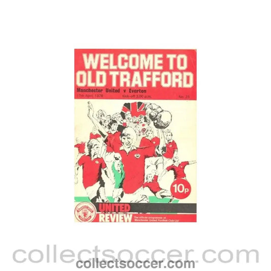 1976 - Manchester United v Everton official programme 17/04/1976 - Collect Soccer