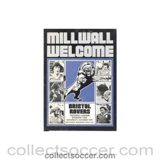 1976 - Millwall v Crystal Palace official programme 02/10/1976 Football League - Collect Soccer
