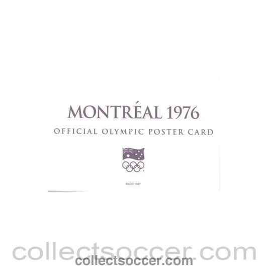 1976 - Montreal 1976 Official Olympic Poster Card - Collect Soccer
