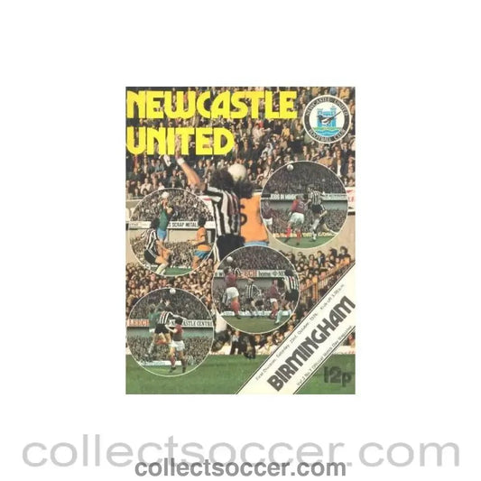 1976 - Newcastle United v Birmingham City official programme 23/10/1976 Football League - Collect Soccer