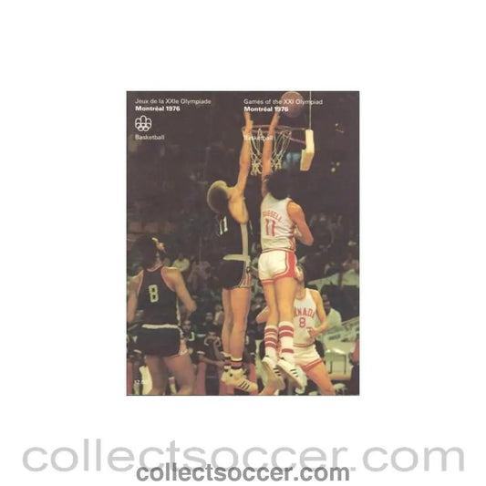 1976 Olympad Monreal - Basketball brochure - Collect Soccer