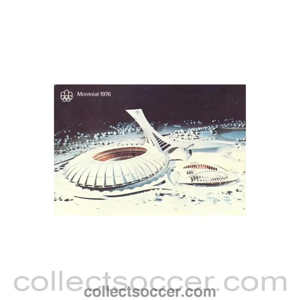 1976 Olympad Monreal Olympic Stadium view postcard 17/07/1976 - Collect Soccer