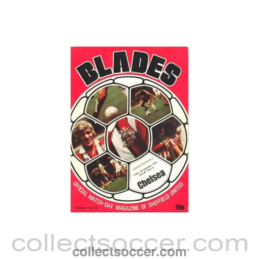 1976 - Sheffield United v Chelsea official programme 03/12/1976