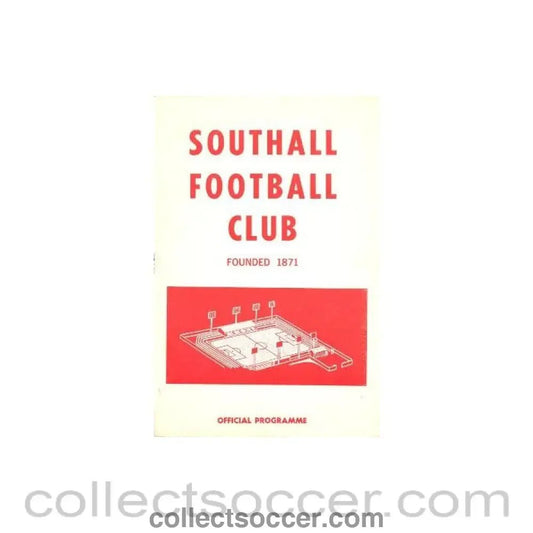 1976 - Southall & Ealing Borough v Dulwich Hamlet official programme 04/09/1976 - Collect Soccer