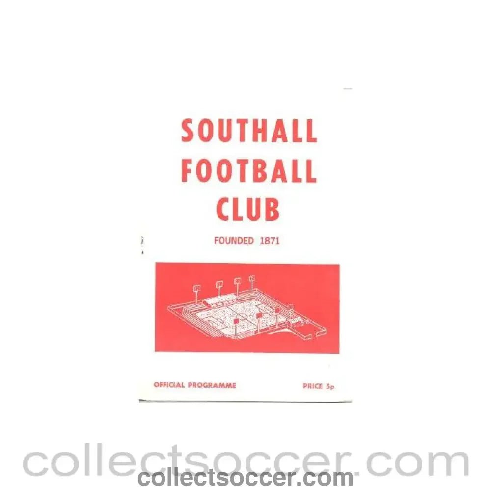 1976 - Southall & Ealing Borough v Walthamstow Avenue official programme 1976 - 1977 - Collect Soccer