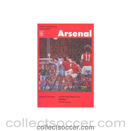 1977 Arsenal v Chelsea official programme