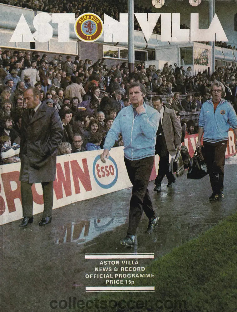 1977 Aston Villa V Leeds United Official Programme