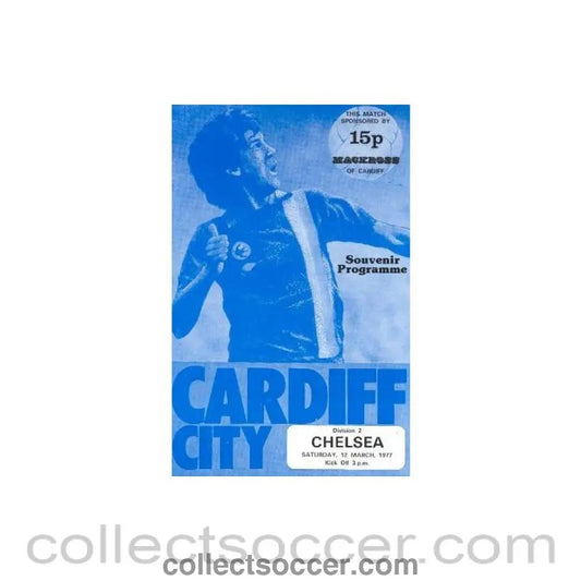 1977 - Cardiff City v Chelsea official programme 12/03/1977 - Collect Soccer
