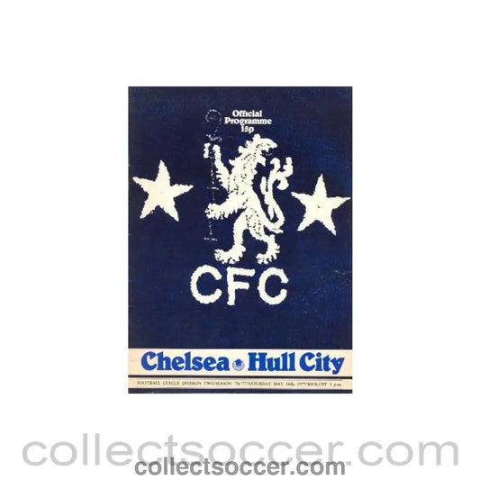 1977 - Chelsea v Hull City official programme 14/05/1977