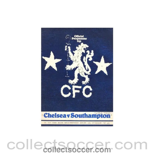 1977 - Chelsea v Southampton official programme 12/01/1977