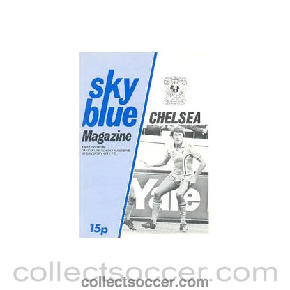 1977 - Coventry City vChelsea official programme 1977-78