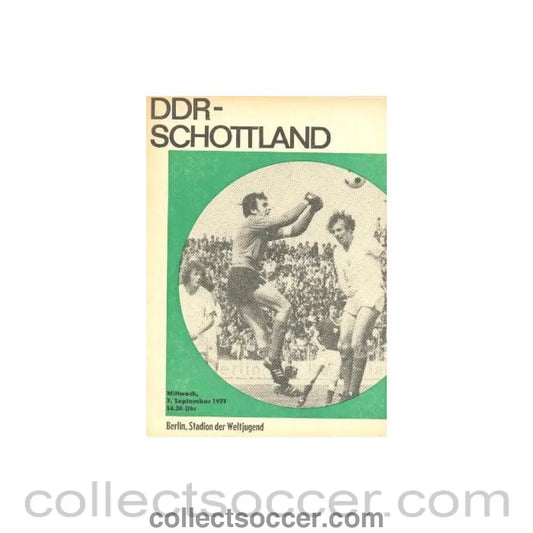 1977 Eastern Germany v Scotland official programme 07/09/1977 - Collect Soccer