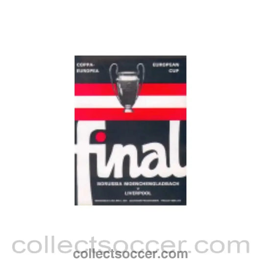 1977 European Cup Final Liverpool v Borrusia Monchengladbach Programme