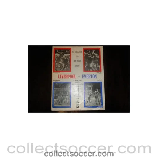 1977 FA Cup Semi-Final Replay Programme Liverpool v Everton official programme 27/04/1977