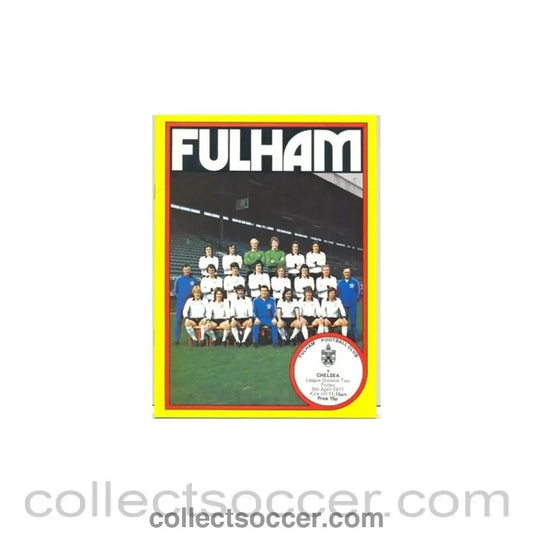 1977 - Fulham v Chelsea official programme 08/04/1977 - Collect Soccer