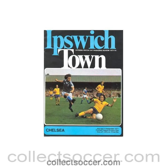 1977 - Ipswich Town v Chelsea official programme 03/09/1977