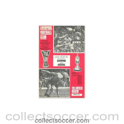 1977 - Liverpool v Arsenal official programme 16/04/1977 - Collect Soccer
