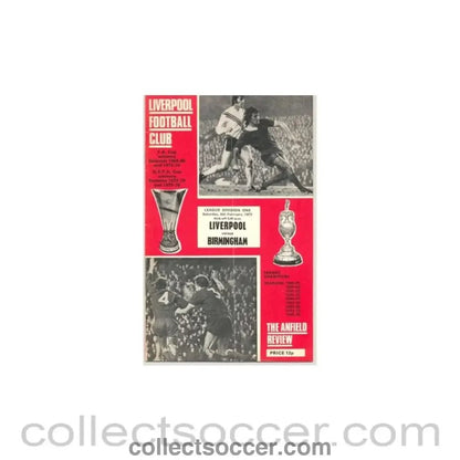 1977 - Liverpool v Birmingham official programme 05/02/1977 - Collect Soccer
