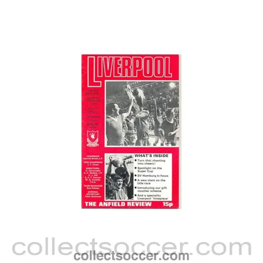 1977 - Liverpool v Bristol City official programme 19/11/1977 - Collect Soccer